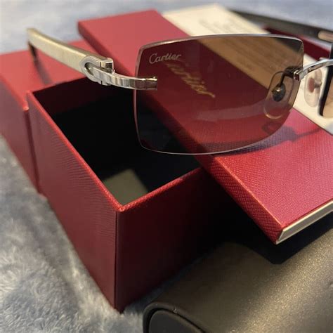 cheap cartier buffs glasses|authentic cartier buffalo horn glasses.